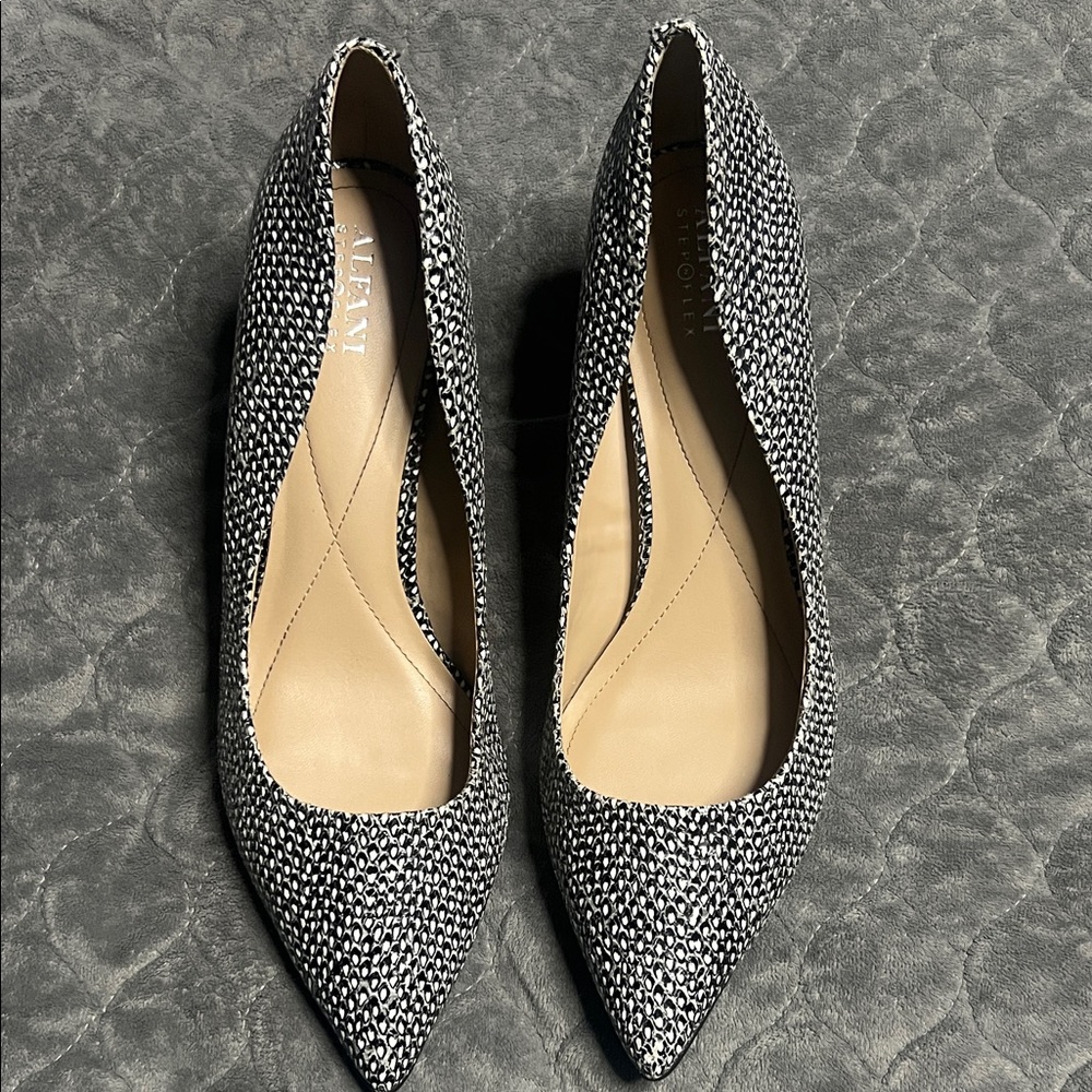 Alfani Women's Monochrome Textured Heels